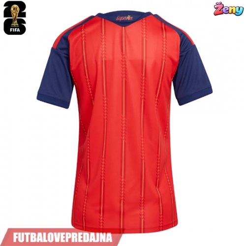 Lacne Ženy Futbalové dres Španielsko MS 2026 Krátky Rukáv - Domáci